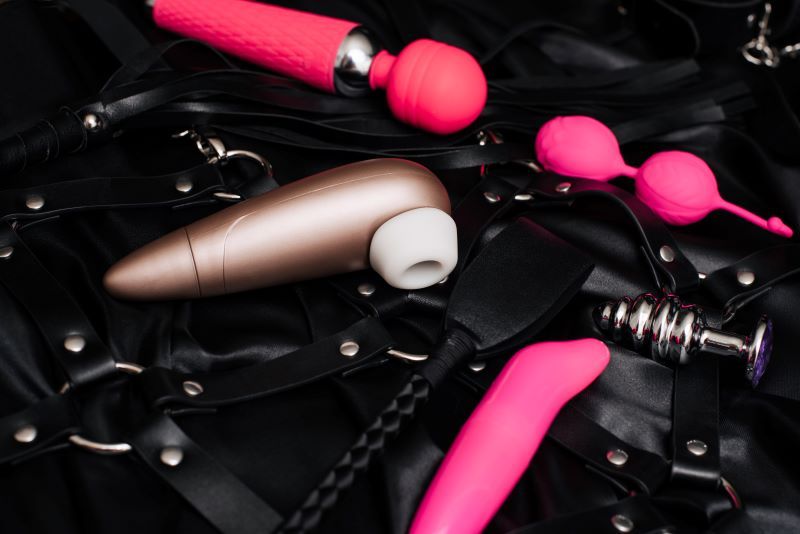 Selection of female sex toys