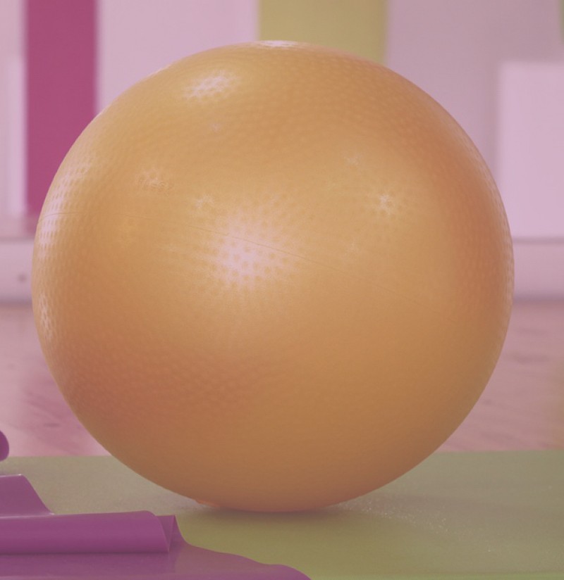 Sexercise with the yoga ball dildos