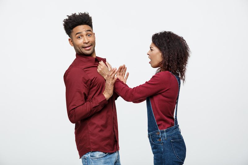 Young couple having a fight